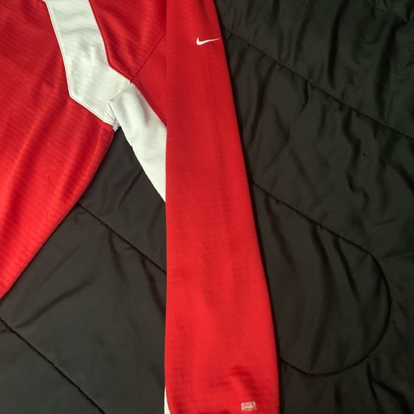 Vintage Nike Mens Sz large Red Arkansas Pullover sweater dri fit - Picture 4 of 8